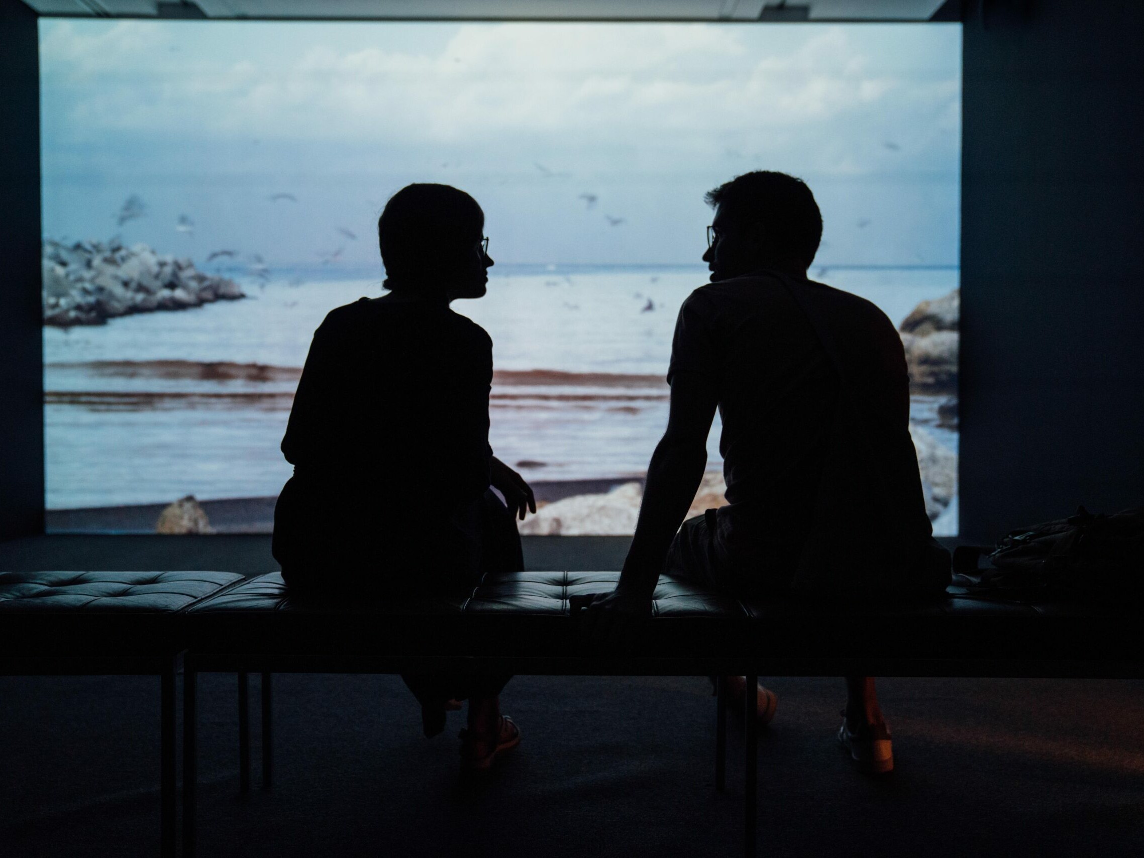 photo of couple in deep discussion
