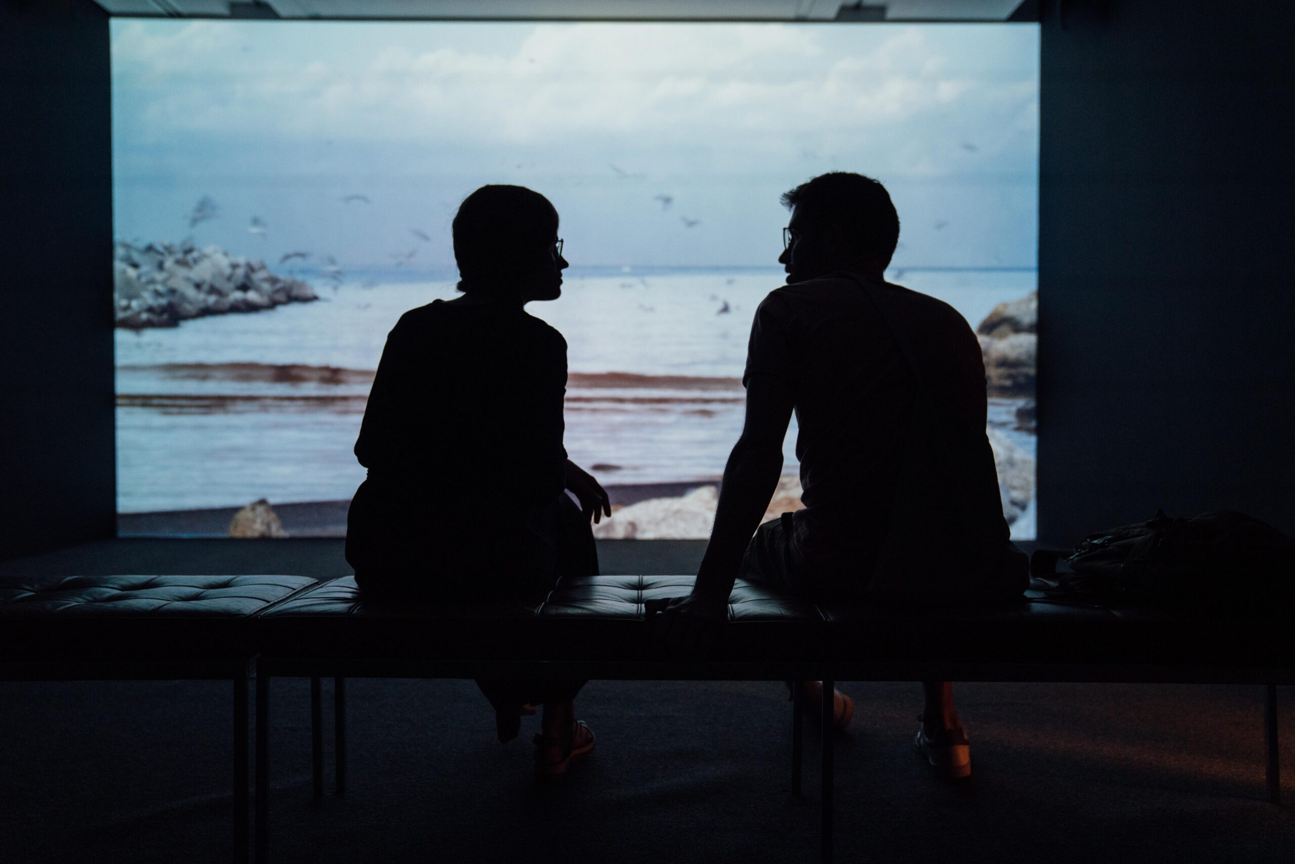 photo of couple in deep discussion
