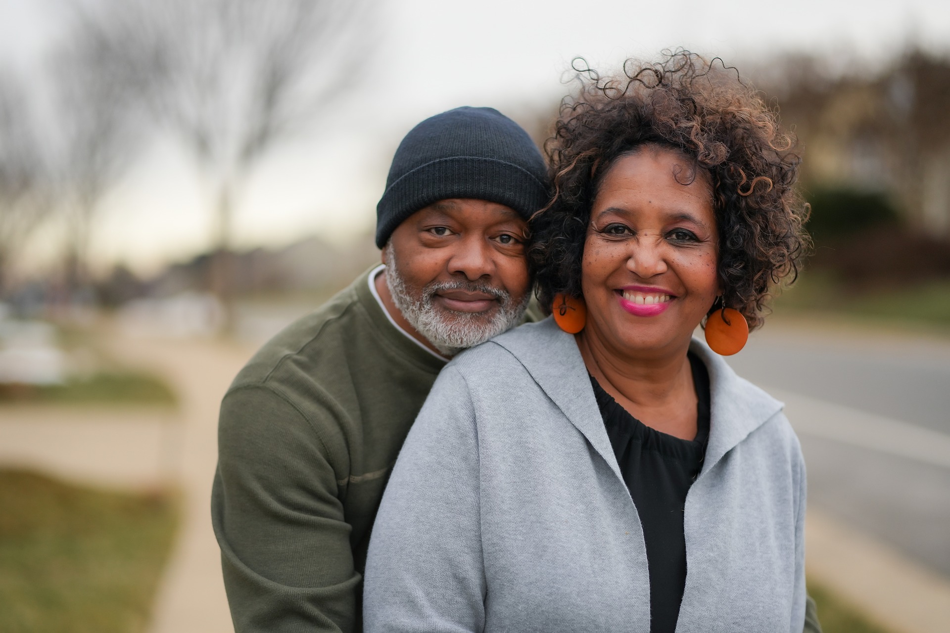 older couple smiling